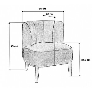 Diag Grey Кресло Шафран_Diag_ Grey