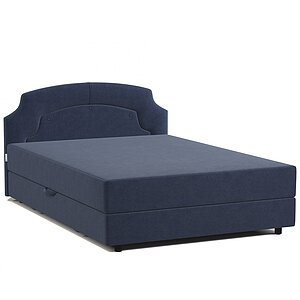велюр Ультра миднайт Кровать двуспальная с подъемным механизмом Шарм 140 велюр Ультра миднайт