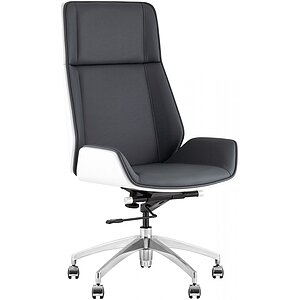 серо-голубой Кресло руководителя TopChairs Crown SN, , белый