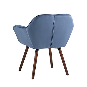 глубокий синий Кресло STOOL GROUP Брайан Замша, NC