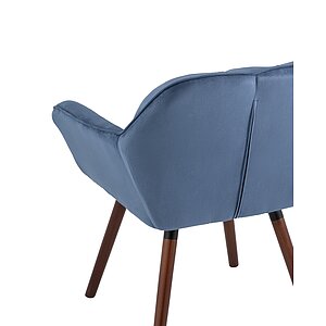 глубокий синий Кресло STOOL GROUP Брайан Замша, NC