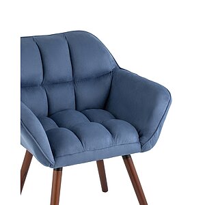 глубокий синий Кресло STOOL GROUP Брайан Замша, NC