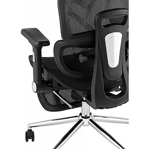 Черный Кресло офисное TopChairs Stich с оттоманкой
