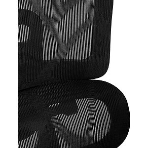 Черный Кресло офисное TopChairs Stich с оттоманкой