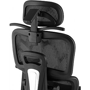Черный Кресло офисное TopChairs Stich с оттоманкой