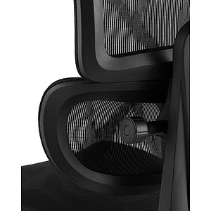 Черный Кресло офисное TopChairs Stich с оттоманкой