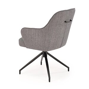 серый / черный Стул HALMAR K527 серый/черный, поворотный