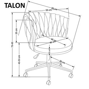 розовый Кресло компьютерное HALMAR TALON розовый