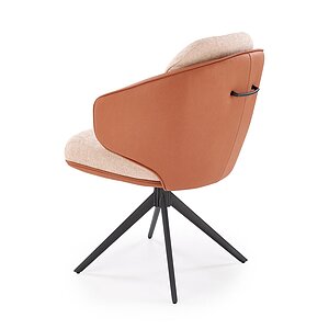 бежевый / черный Стул HALMAR K554 коричневый/бежевый/черный, поворотный