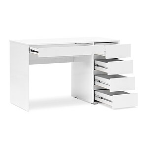 Стол компьютерный Арника №13 серия 2, белый глянец