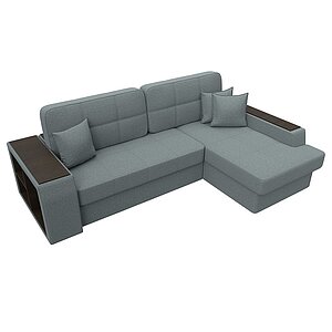 амур серый/рогожка Диван угловой Лига Диванов Брюссель