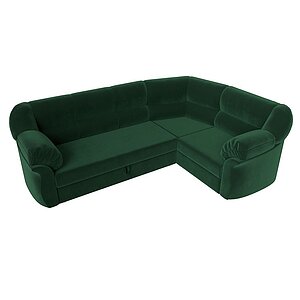 зеленый/велюр Диван угловой Лига Диванов Карнелла