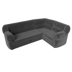 серый/велюр Диван угловой Лига Диванов Карнелла