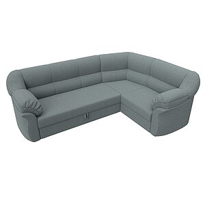 амур серый/рогожка Диван угловой Лига Диванов Карнелла