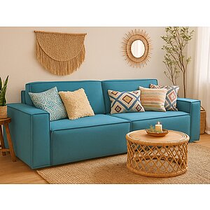 амур голубой/рогожка