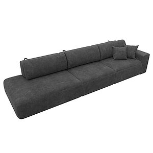brut 16 темно-серый/велюр Диван прямой Лига Диванов Лига-036 Модерн Лонг
