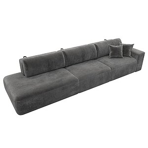 tower 10 серый/велюр Диван прямой Лига Диванов Лига-036 Модерн Лонг