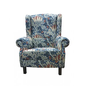 Кресло La Neige Артишок сине-голубого цвета