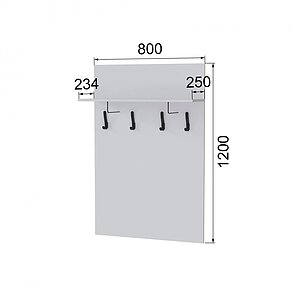Вешалка Homegrad Мэнкс МПВ-31, белый