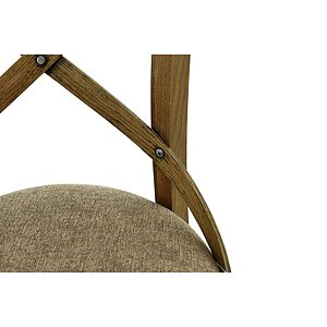 Дуб светлый (Тон 100, черная патина)/ Sherlock 290 (рогожка) Стул Аврора Соло Венский