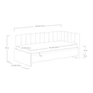 Кровать Sonum Emily (группа тканей №1)