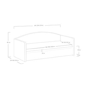 Кровать Sonum Uno (группа тканей №1)