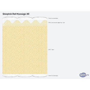 Матрас Sleeptek Roll Massage 20