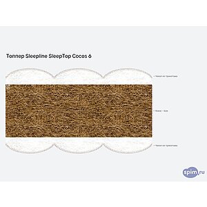 Топпер Sleepline SleepTop Cocos 6