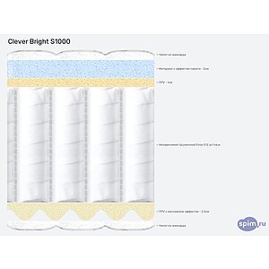 Матрас Clever Bright S1000