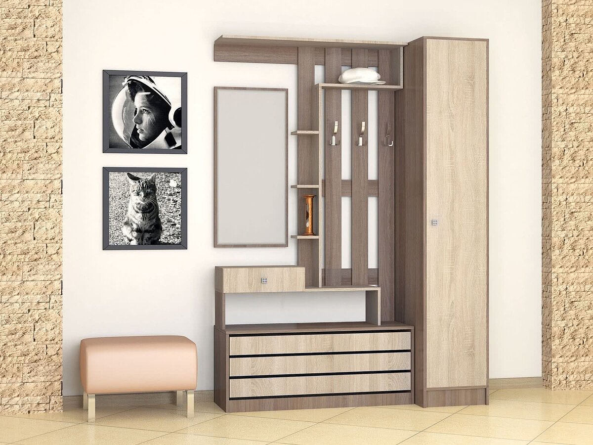 Ясень шимо/Дуб сонома Центральная секция ТЭКС Ямайка ЯПЦС-1, Ясень шимо/Дуб сонома