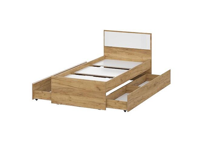 Дуб золотой/Белый матовый