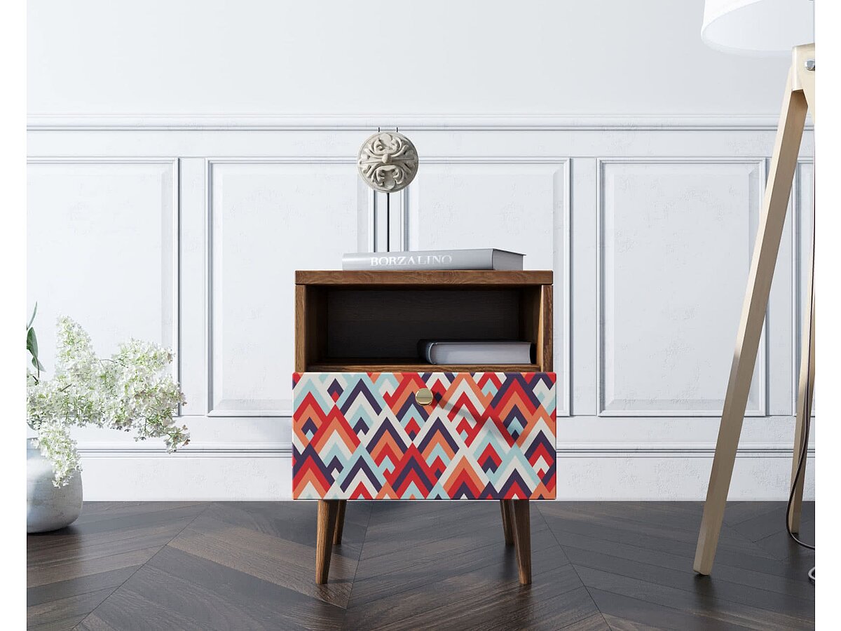 Print 03 Тумбочка Berber с одним ящиком 2 принт арт BB06/Print_02 ФОТО ИЗ ФИДА!