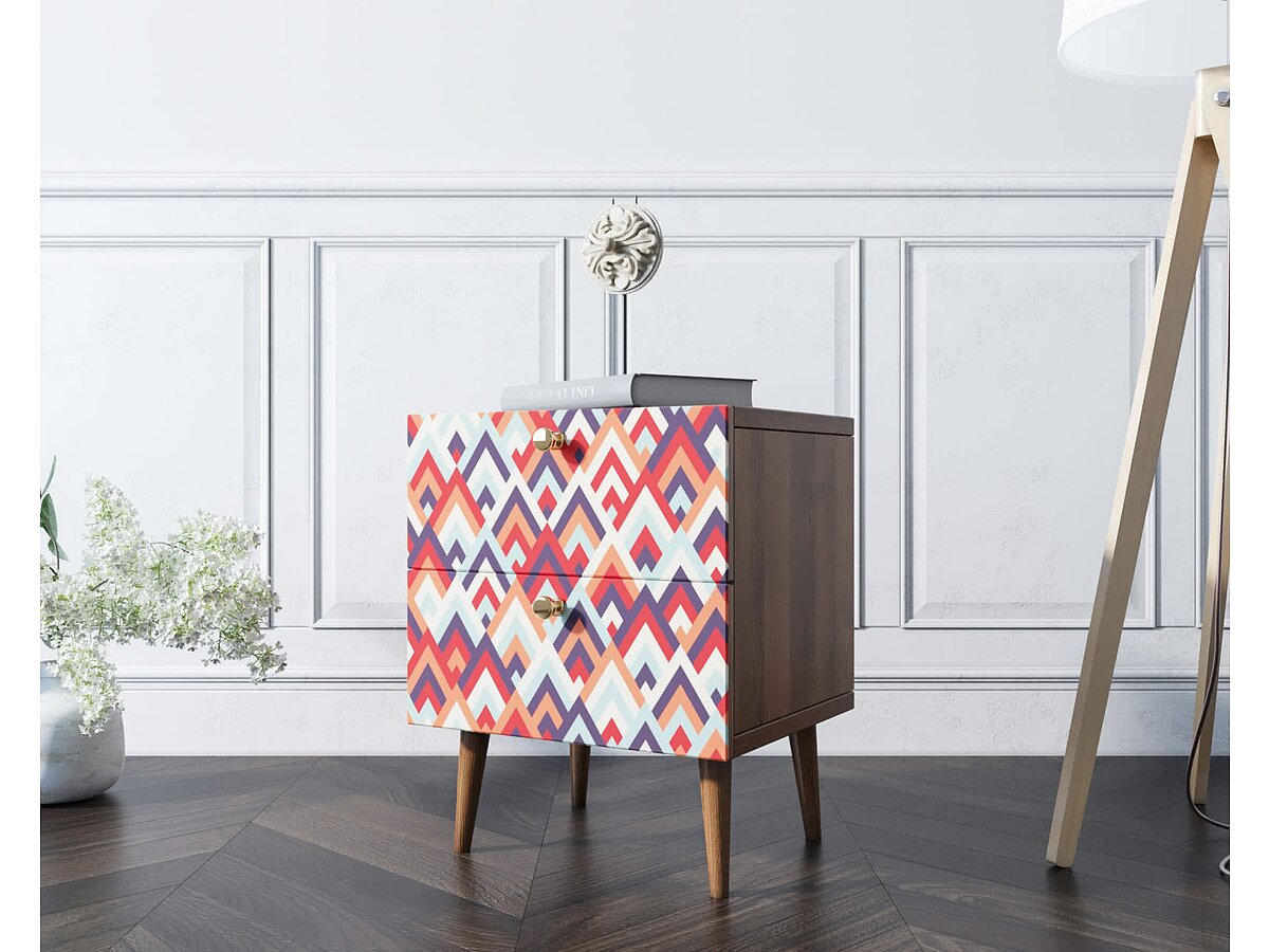 Print 03 Тумбочка Berber с двумя ящиками 2 принт арт BB03/Print_02 ФОТО ИЗ ФИДА!