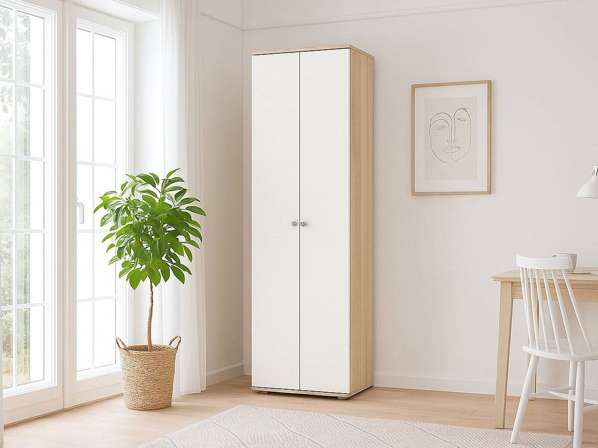 Дуб сонома/Белый