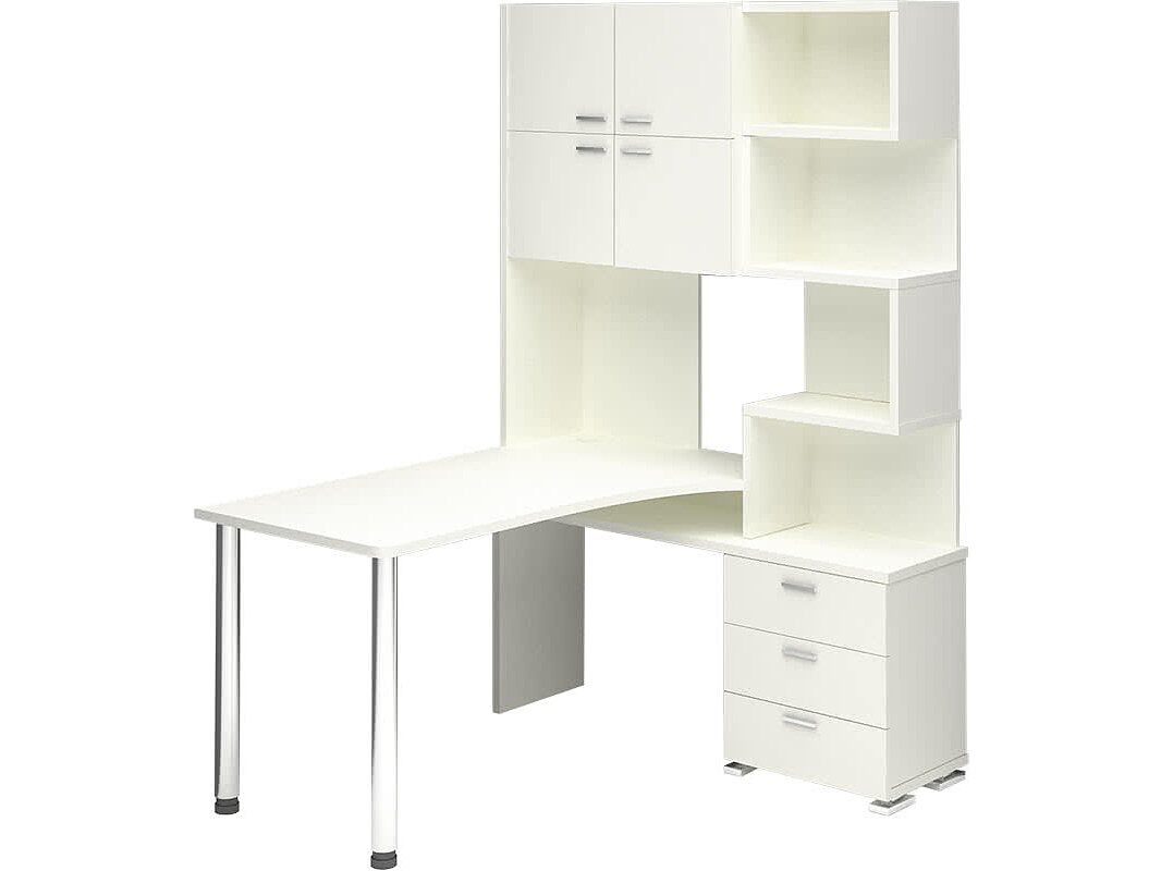 Белый жемчуг корпус белый жемчуг, фасады белый жемчуг, столешница белый жемчуг