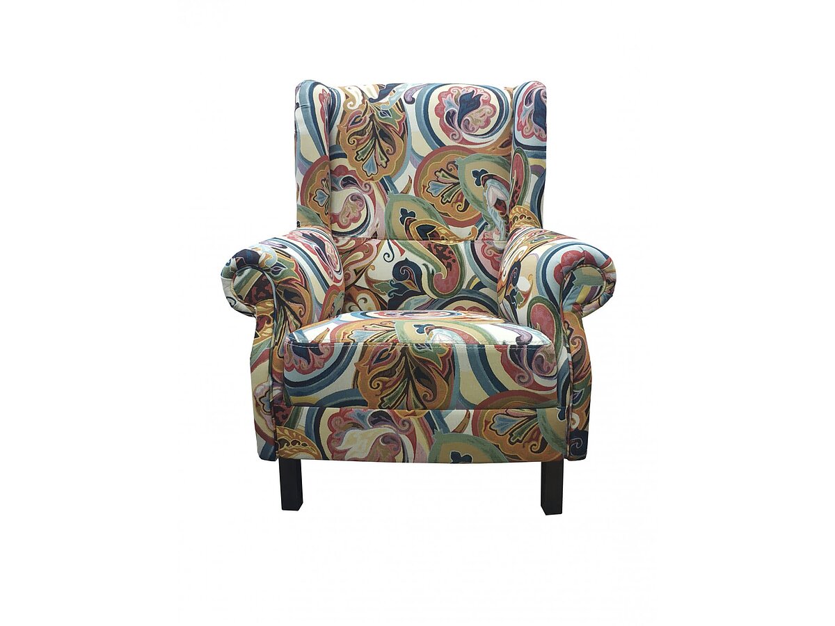 Разноцветный Кресло Монако с ярким, пестрым узором