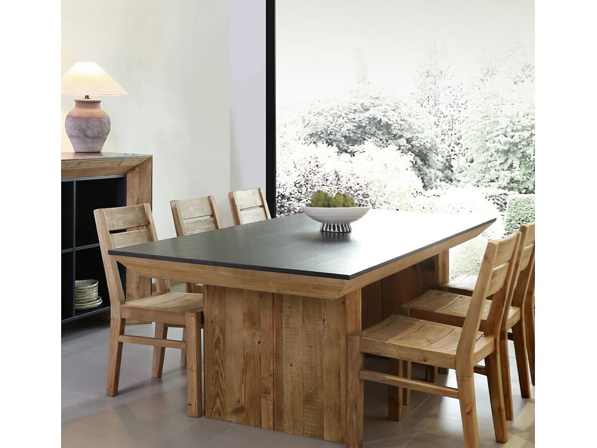 Черный (мореный) дуб / Натуральный необработанный дуб