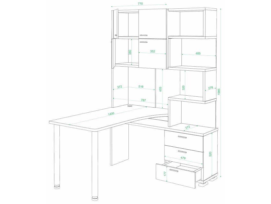 Компьютерный стол СР-500М-140