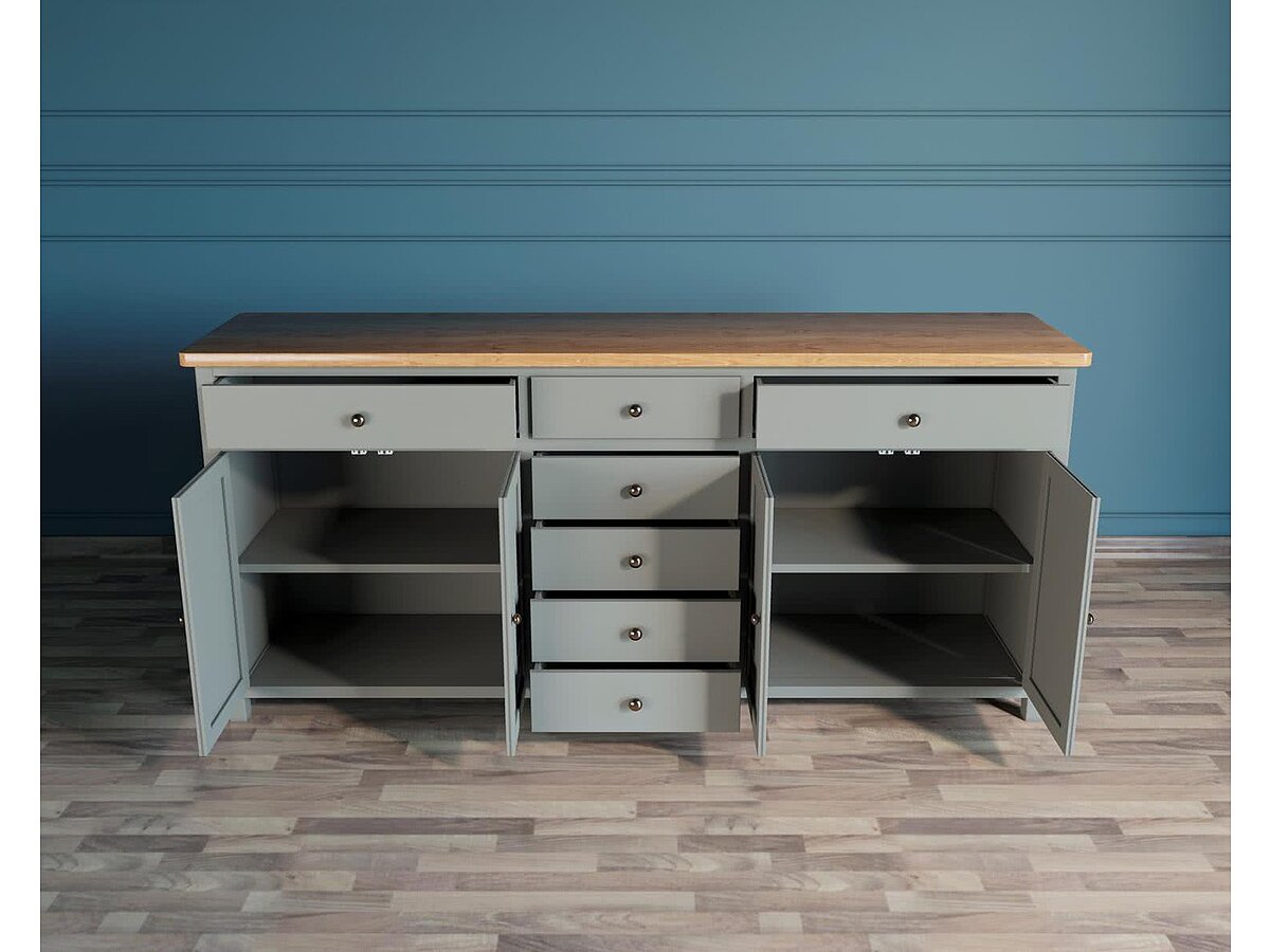 Комод Этажерка Jules Verne большой, арт.JV36ETG серый