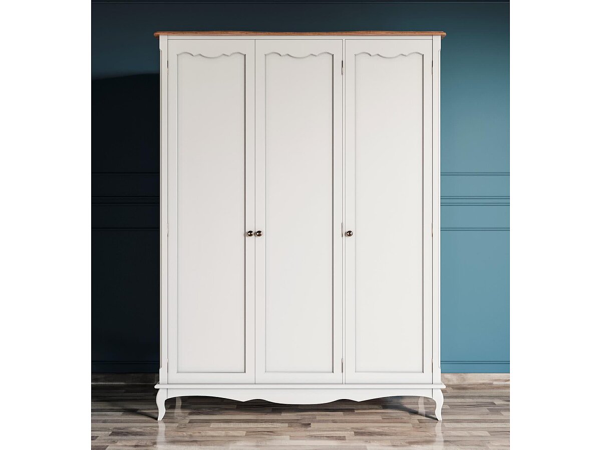 Бежевый Шкаф Этaжepкa Leontina для одежды 3х створчатый, арт.ST9327/3