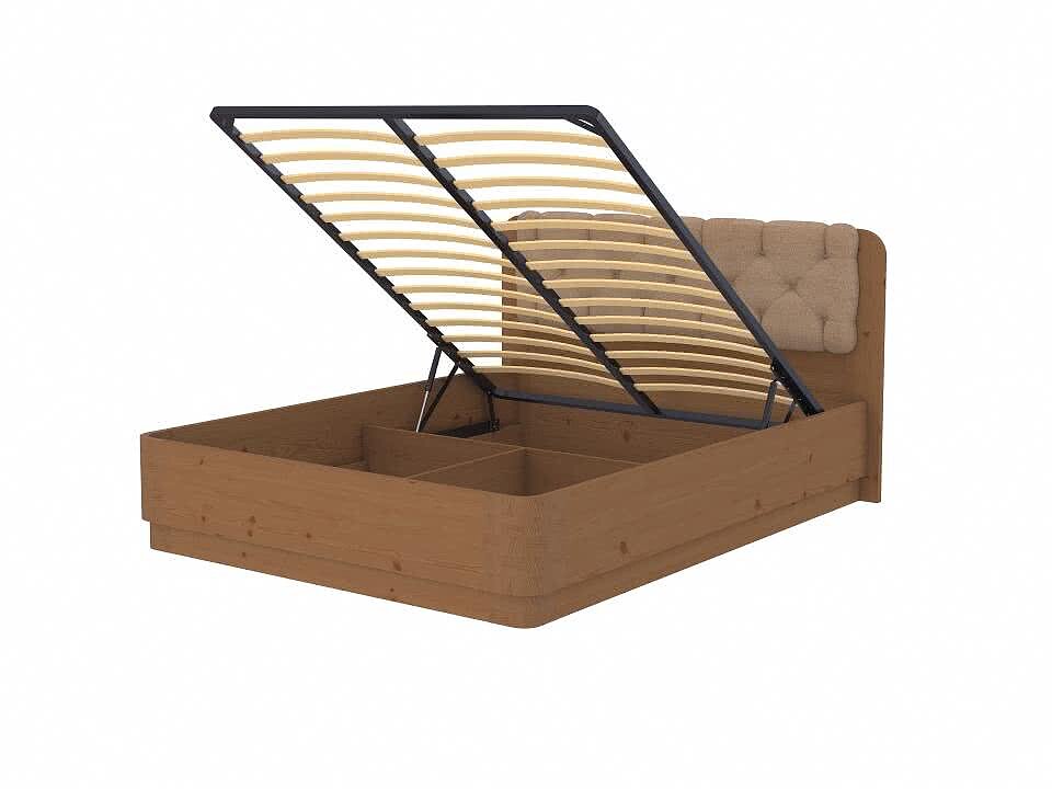 Антик/Лофти Мокко (велюр) Кровать Орматек Wood Home 1 с подъемным механизмом