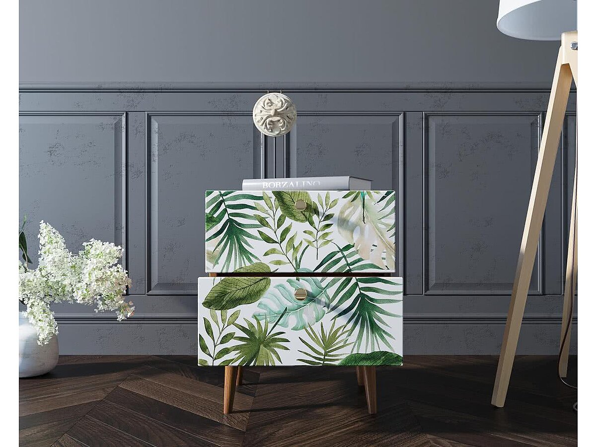 Print 04 Тумба Этaжepкa Berber с двумя ящиками, BB03