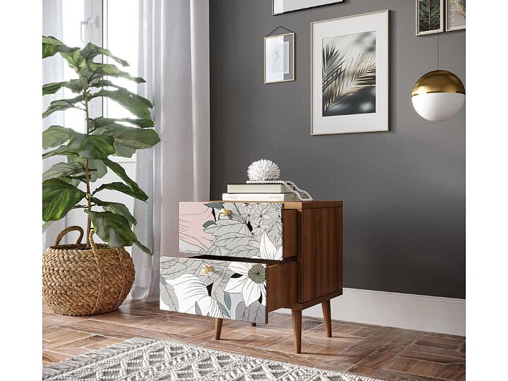 Print 50 Тумба Этaжepкa Berber с двумя ящиками, BB03