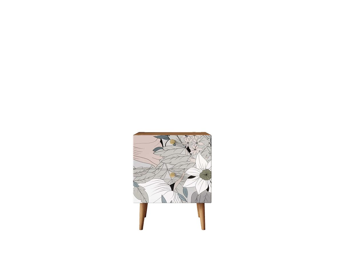 Print 50 Тумба Этaжepкa Berber с двумя ящиками, BB03