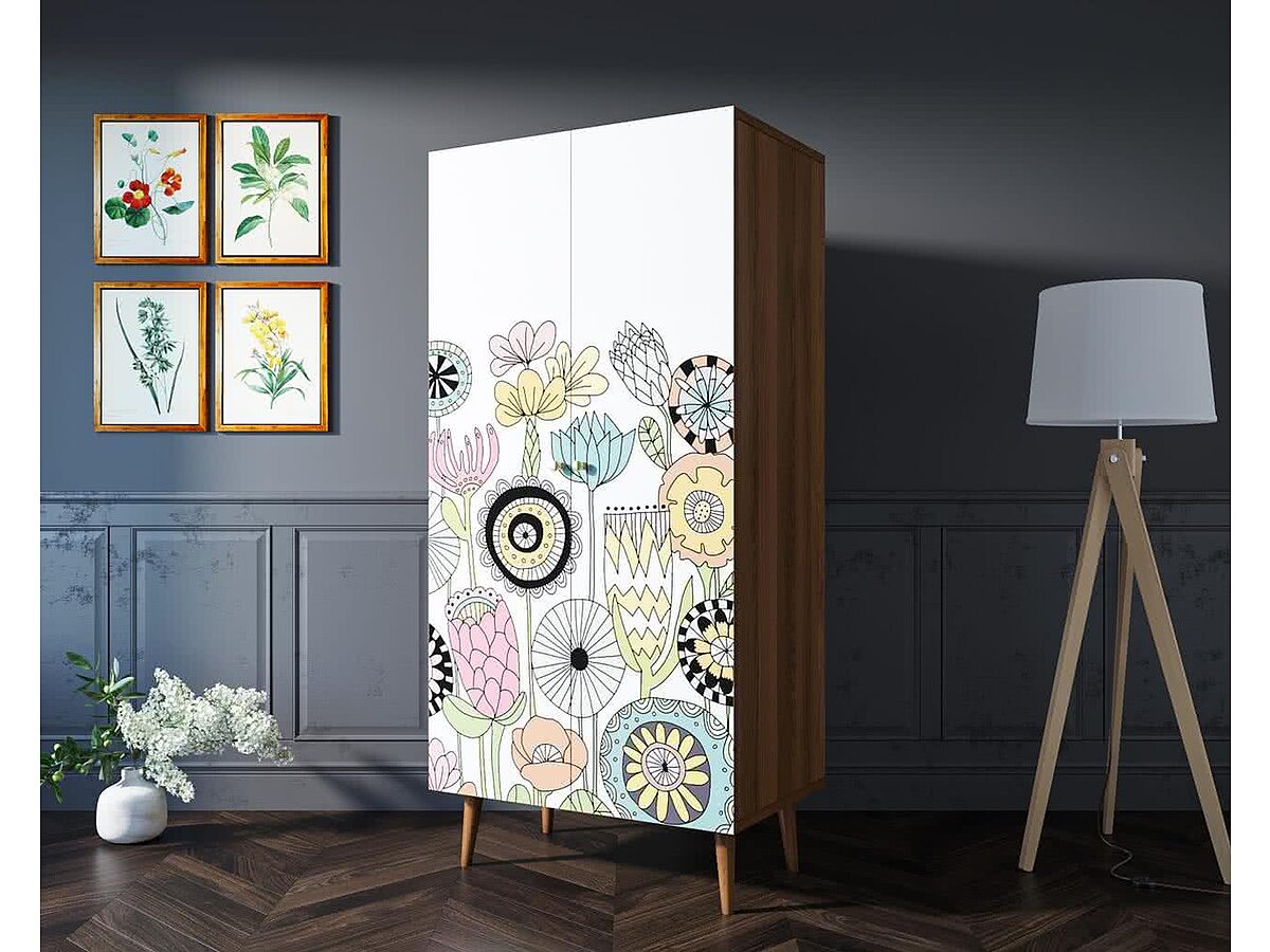 Print 03 Шкаф Этaжepкa Berber малый 2х створчатый, BB08