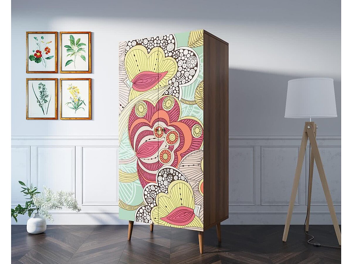 Print 06 Шкаф Этaжepкa Berber малый 2х створчатый, BB08