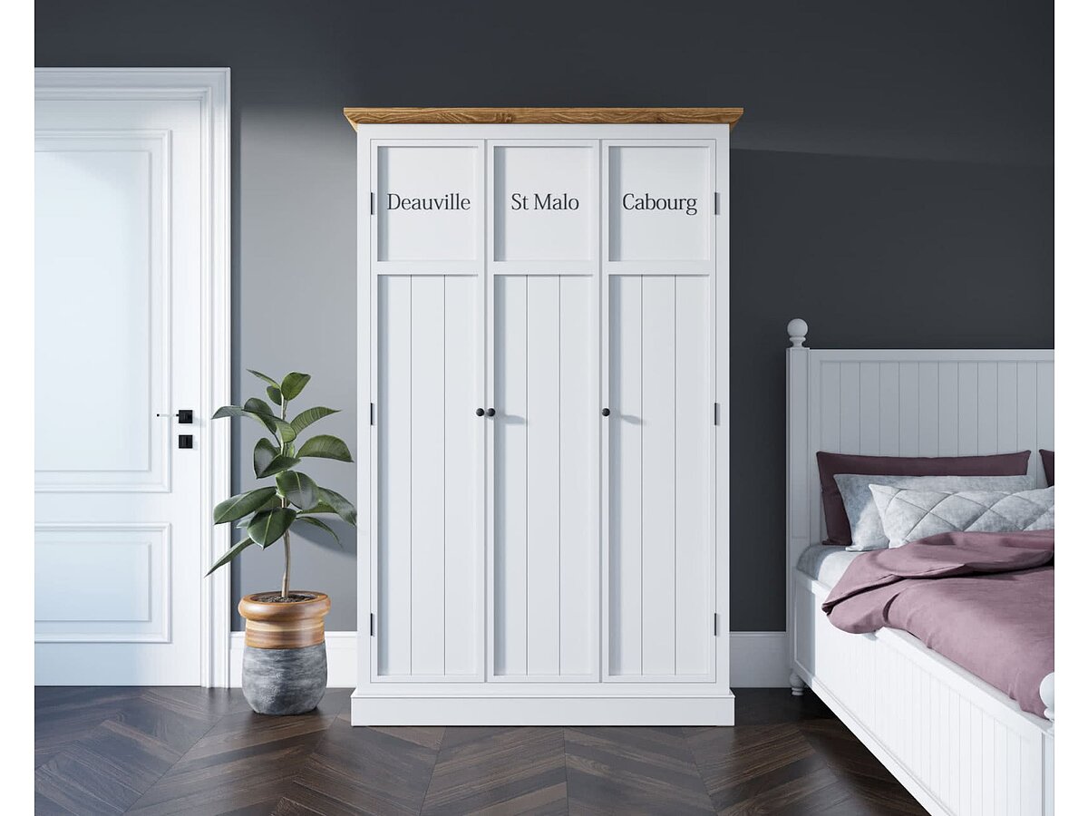 Белый Шкаф Этaжepкa Palermo трехстворчатый PL1027-3