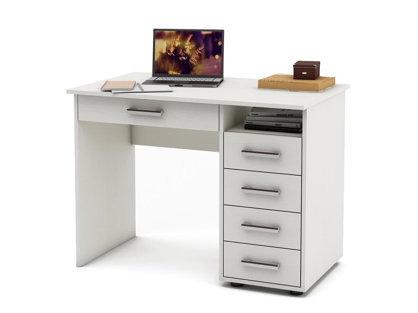 Белый Стол МФ Мастер Остин-3Я письменный
