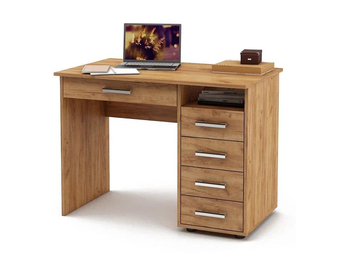Дуб золотистый Стол МФ Мастер Остин-3Я письменный