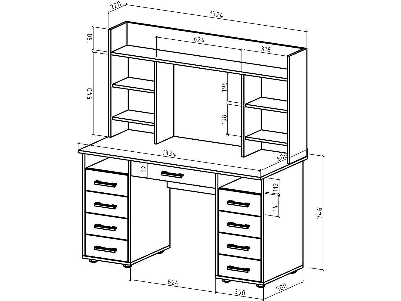 Стол МФ Мастер Остин-14Я письменный
